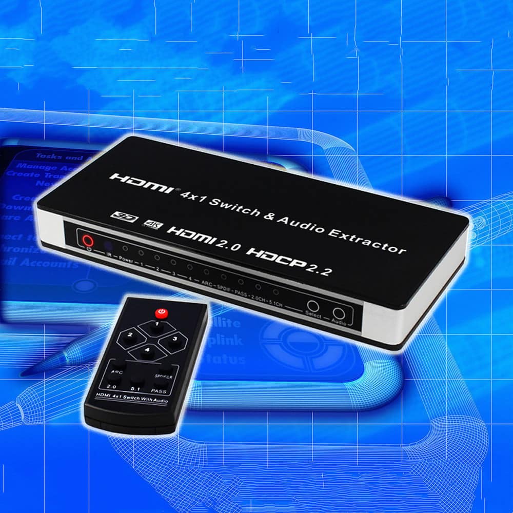 Switch With Audio Four In And One Out - Image 5