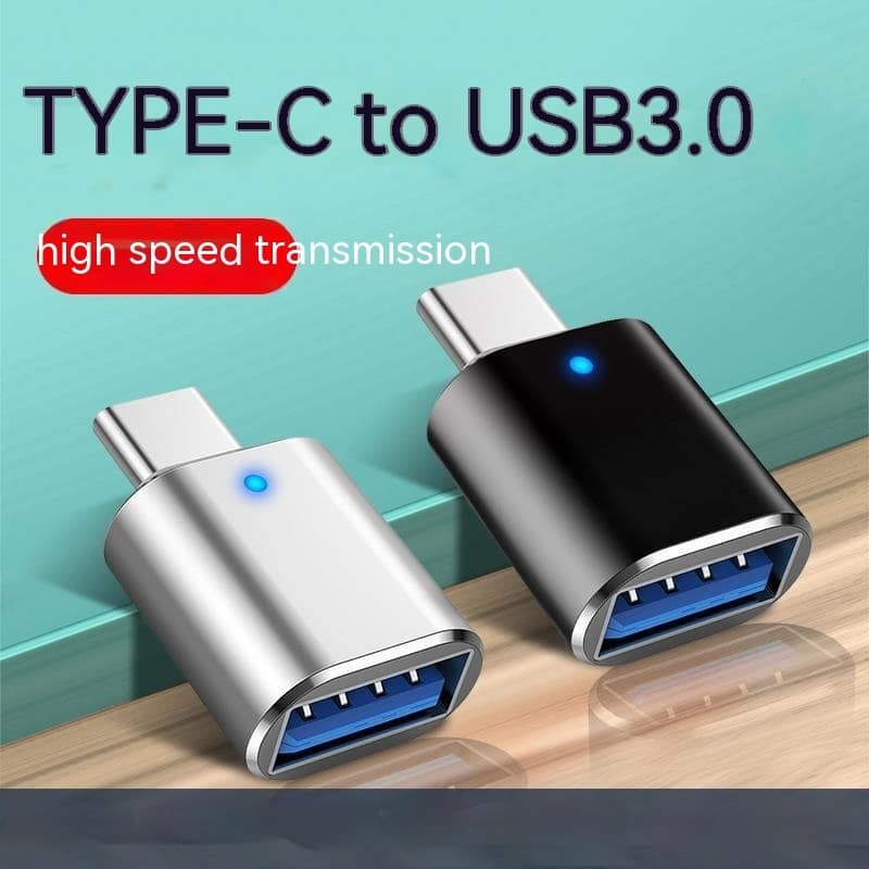 Type-c To Usb30 USB With Indicator Light Mobile Phone Mouse Keyboard Sound Card Car Charger OTG Adapter - Image 11